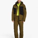 Herren ski-outfit Ziener TiDAL Z Men Seaweed Grun Ski Jacket Herren Skijacke Ziener TIDAL Olive Schwarz