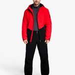 Herren ski-outfit Ziener TOBIN Z Man Rot Red Ski Jacket Herren Skijack Tobin Red Schwarz