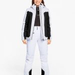 Damen ski-outfit Ziener TARLA Z Lady White Weiss Weiß Ski Jacket Ski Jacket Damen Skijacke Weiss Schwarz Jacke ski