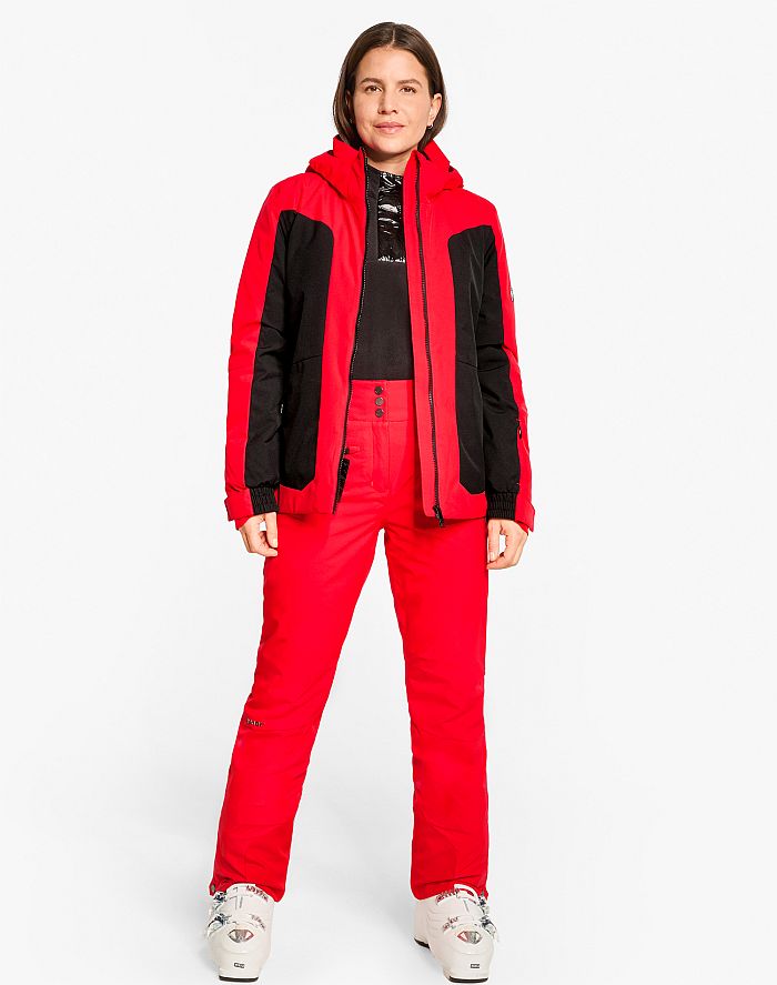 Ladies Damen Outfit Ziener TARLA Z Lady Red Rot Ski Jacket Ski Jacket Damen TARLA Rot Schwarz Skijacke Lady