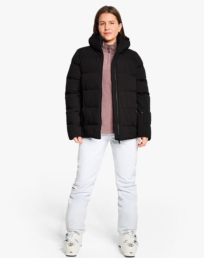 Damen Ladies ski-outfit Ziener TRAVA Z Lady Black Schwarz Ski Jacket Damen Skijacke TRAVA Schwarz