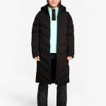 Ladies Damen ski-outfit Ziener TELSE Z Lady Schwarz Black Ski Mantel Damen Skijacke TELSE Schwarz