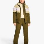 Damen Outfit Ziener TINDIA Z Lady Seaweed Grun Ski Jacket Ski Jacket Damen Skijacke TINDIA Olive Rosa Beige