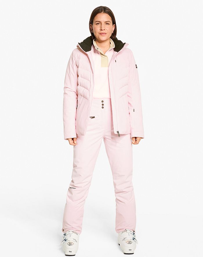 Damen Ladies ski-outfit Ziener TOKKI Z Lady Shell Pink Rosa Ski Jacket Damen Skijacke TOKKI Pink Hell