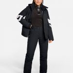 Damen ski-outfit Ziener TARAINA Z Lady Black Schwarz Ski Jacket Damen Skijacke TARAINA Schwarz