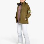 Damen ski-outfit Ziener TARAINA Z Lady Seaweed Green Grun Ski Jacket Damen Skijacke TARAINA Grün
