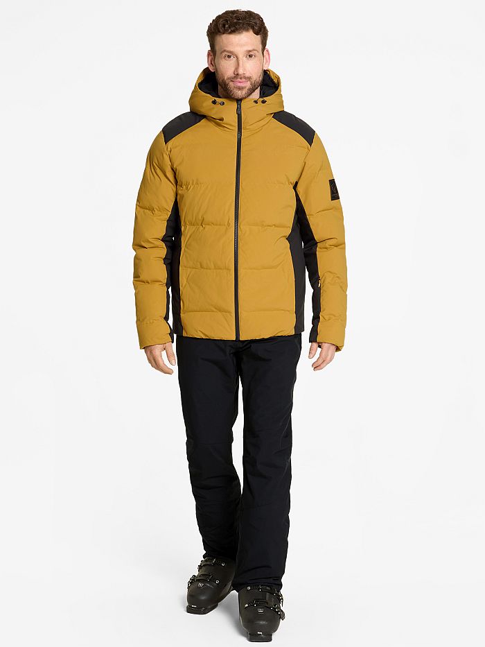 Herren Mens ski-outfit Ziener TYRES Z Man Indian Curry Tan Ski Jacket Herren Skijacke TYRES Tan
