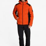 Herren ski-outfit Ziener TYRES Z Man Pumpkin Orange Ski Jacket TYRES Orange Herren Skijacke