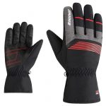 Herren handschuhe Ziener Gevin Z Mann Black Red, Skihandschuhe Ziener Z Gevin Schwarz Rot.