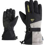Herren Ziener C Skihandschuhe Black Electric Grass Z Man Ski Gloves Ziener Gentiano Black Green Schwarz Mens